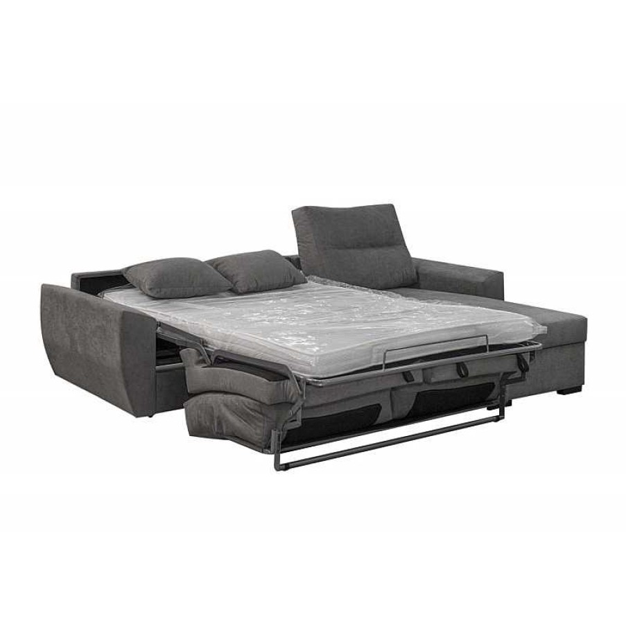 Sof S Muebles Liquidator | Sofa Chaiselongue Cama Italiano Gris