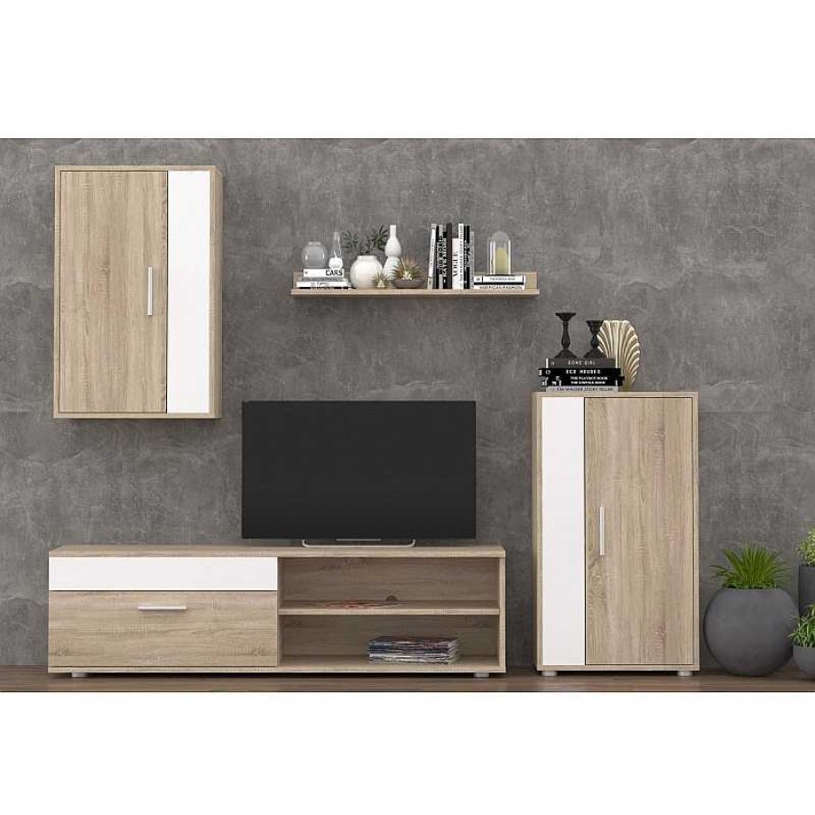 Salones Muebles Liquidator | Mueble De Salon Modelo Minirus Cambrian/Blanco