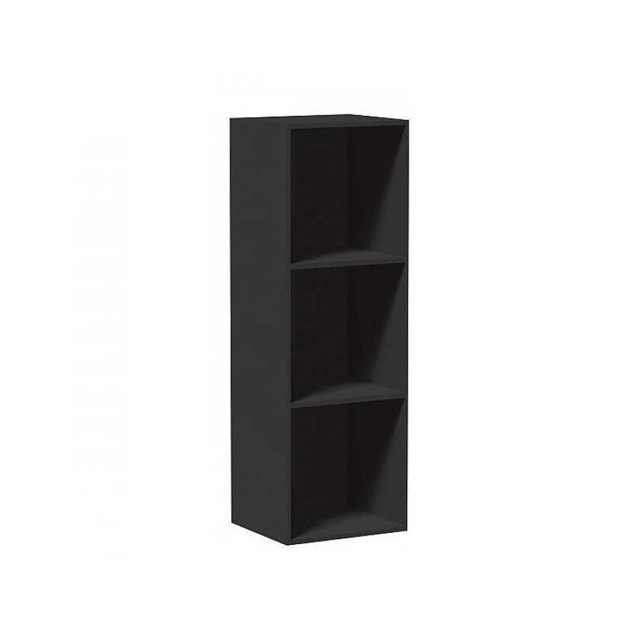 Auxiliar Muebles Liquidator | Cubo Sheldon 3 Huecos Negro