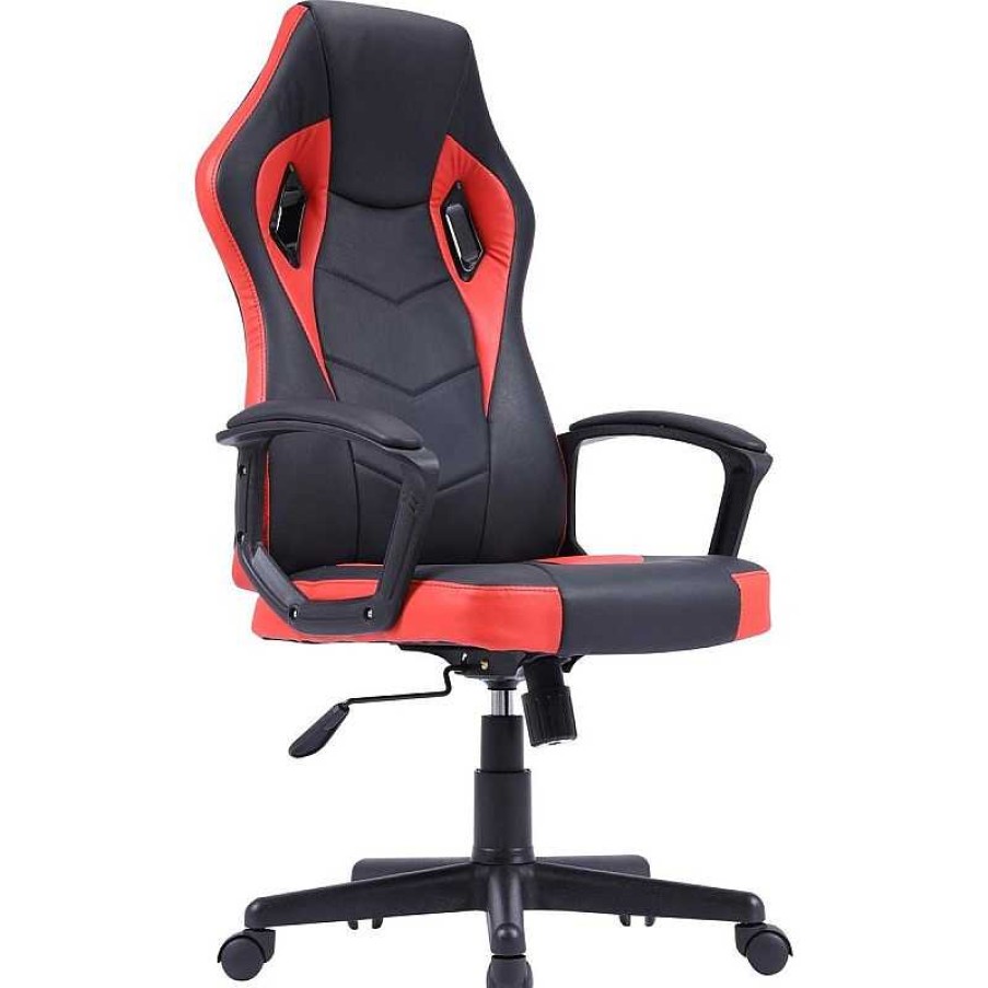 Sillas Y Taburetes Muebles Liquidator | Silla Gamer Mix Rojo