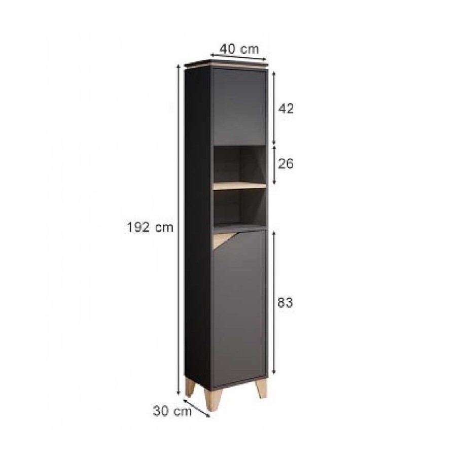 Salones Muebles Liquidator | Columna 2 Puertas Moder Antracita