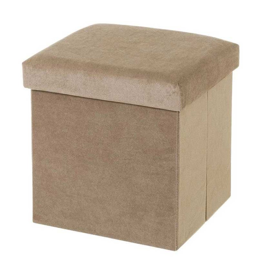 Auxiliar Muebles Liquidator | Puf Arc N Plegable Velvet Taupe