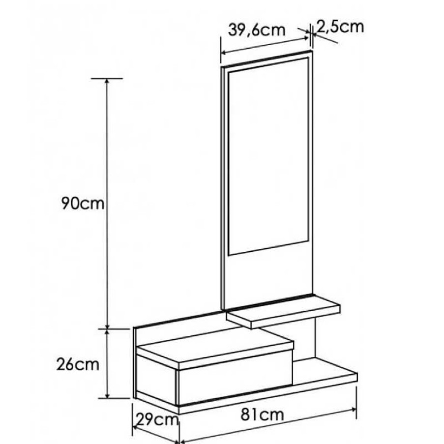 Salones Muebles Liquidator | Recibidor Estela Blanco