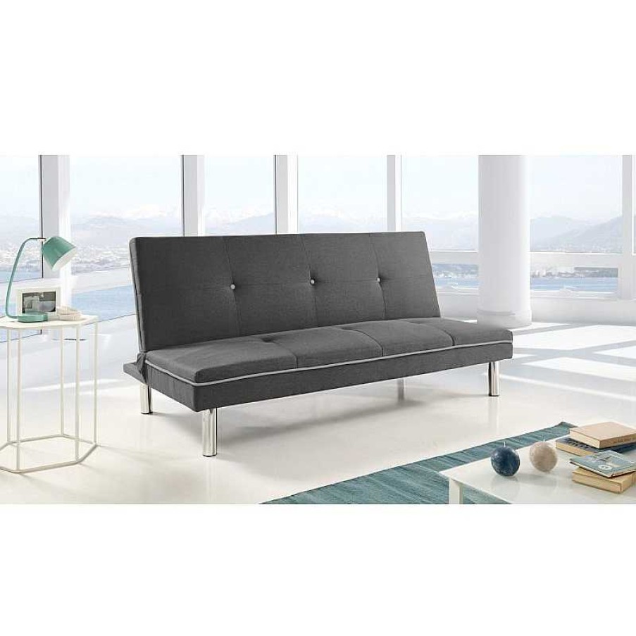 Sof S Muebles Liquidator | Sofa Cama Zoco Click Clack Gris