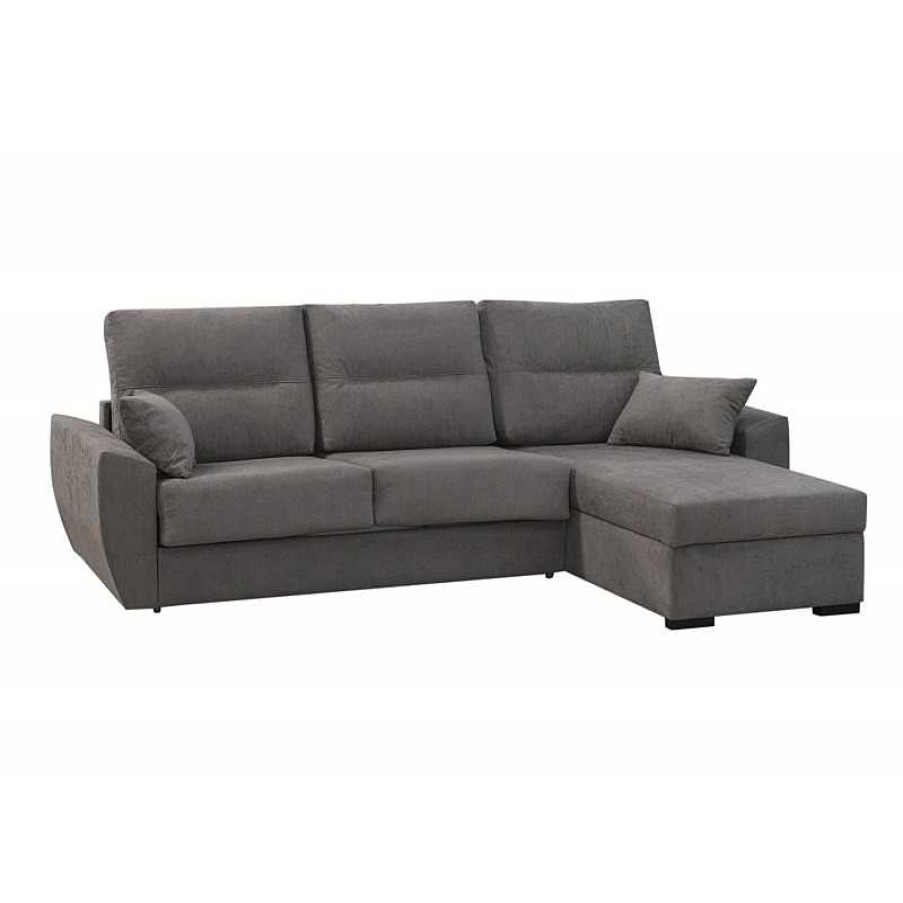 Sof S Muebles Liquidator | Sofa Chaiselongue Cama Italiano Gris