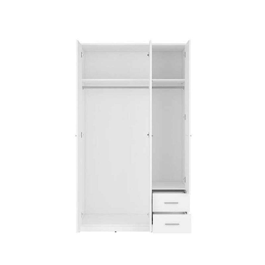 Dormitorio Muebles Liquidator | Armario Pol 3 Puertas Batientes Blanco