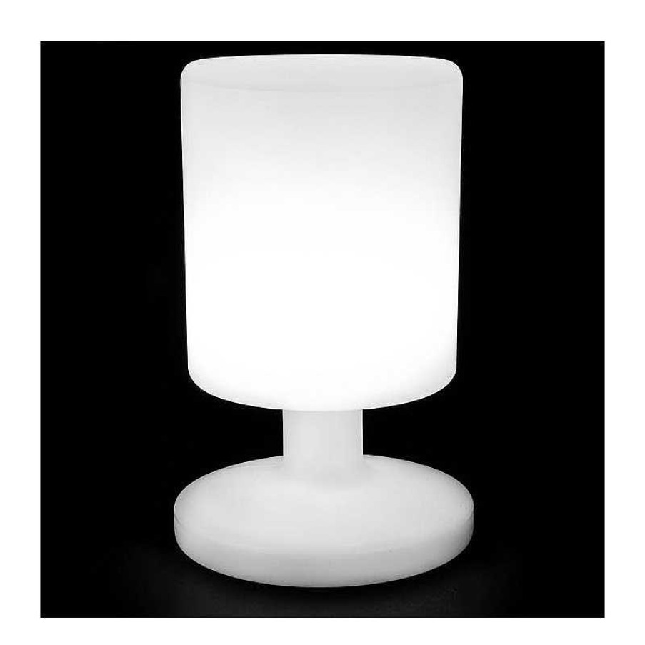 Iluminaci N Muebles Liquidator | L Mpara Mesa Led "Gurav" Exterior Blanco