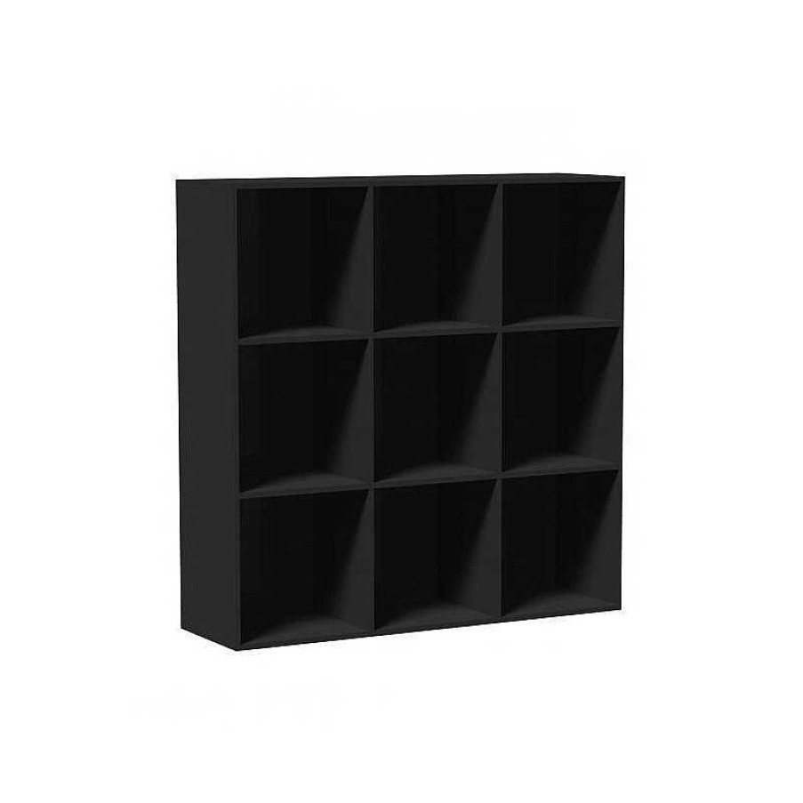 Auxiliar Muebles Liquidator | Cubo Sheldon 9 Huecos Negro